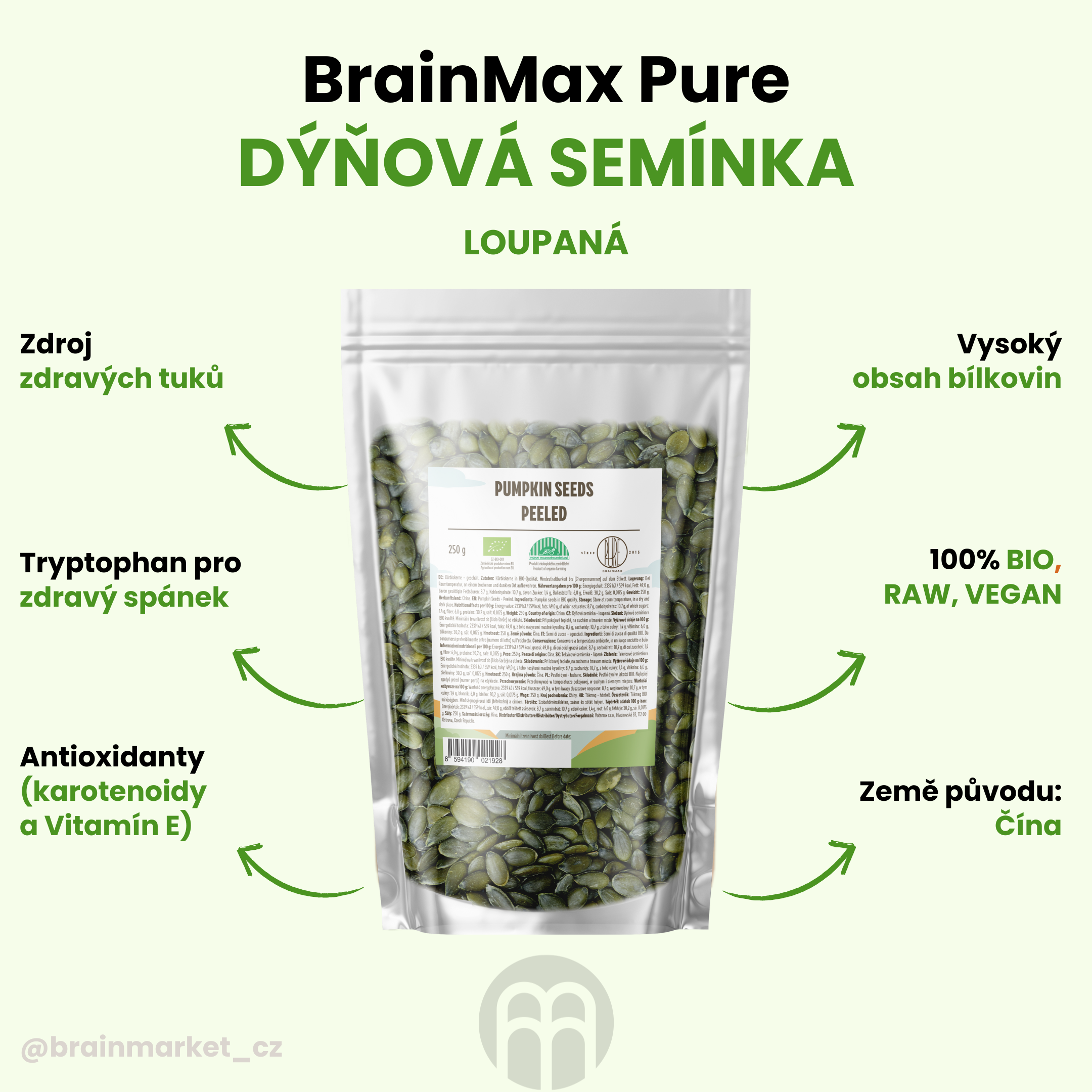 BrainMax Pure tekvicové